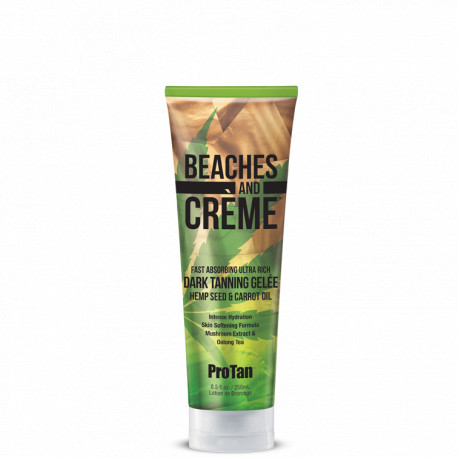 Beaches and Crème Fast Absorbing Ultra Rich Dark Tanning Gelée Hemp Seed & Carrot Oil